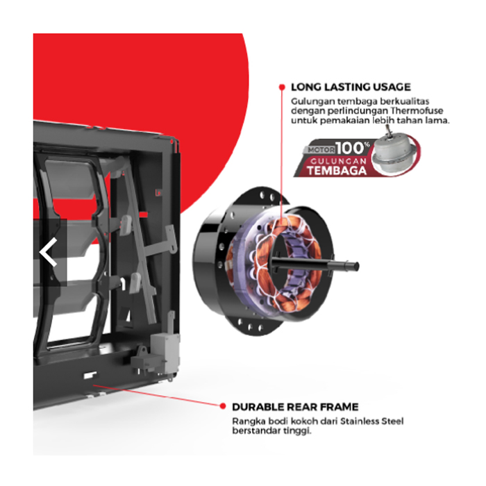Maspion Exhaust Fan Wall 8 Inch - MV200NEX